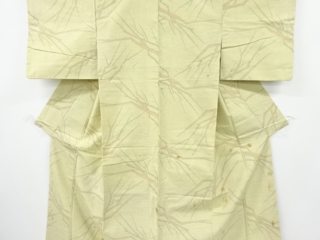 JAPANESE KIMONO / ANTIQUE KIMONO / SILK / TOKAMACHI TSUMUGI / WOVEN BRANCH